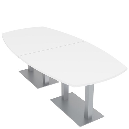 Skutchi Designs 45 in W, 96 in L, 29 in H, Engineered Wood Top, White HAR-ABOT-46X92-DOU-XD09